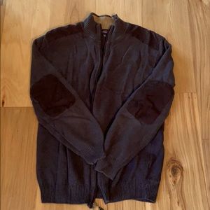 Dark Grey Full Zip Sweater